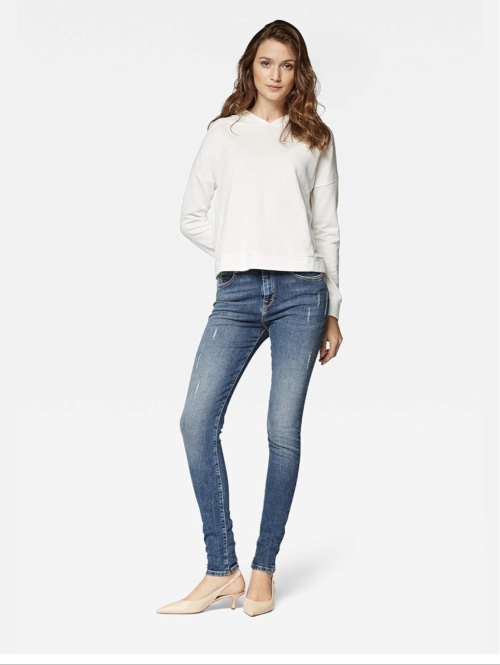 Mavi Lucy Super High Rise Super Skinny Denim Blue Jeans Mid Wash Womens 25/28 - Picture 11 of 12